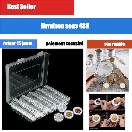 Capsules rangement pièces