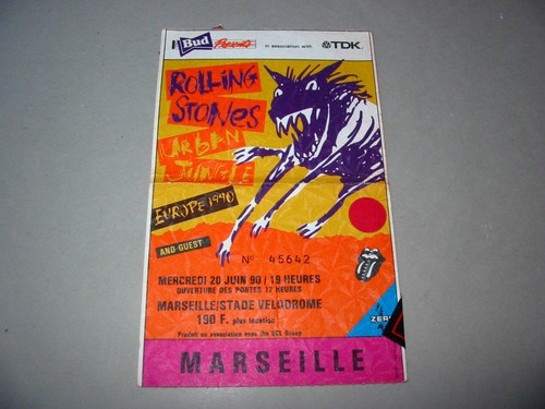 Rolling stones used ticket - used,