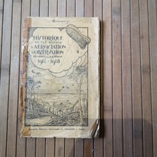 LIVRE MILITARIA "HISTORIQUE DES 1ER ET 2EME RÉGIMENTS AEROSTATION OBSERVATION" 