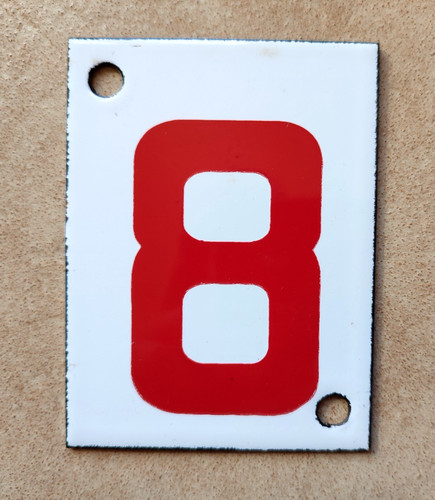 Plaque emaillee numero - emaillee,