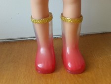 chaussure botte pluie rose