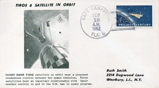 TIROS 6 satellite launch day SARZIN Space cover Cape Canaveral 18 Sept 1962 RARE