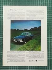 861 belle PUBLICITE ANCIENNE circa 1970 Rover 2000 TC