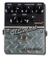 Pédale de distorsion TECH21 U.S.METAL 5765 testée et fonctionne