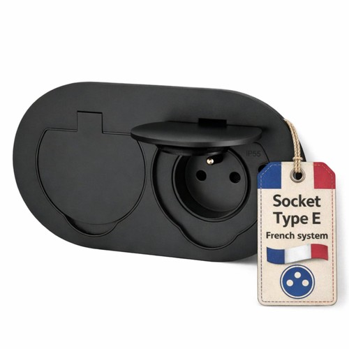Double prise encastrée - , en