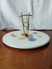 Plateau à fromage vintage - Faïencerie de Salins Feuilles D'automne 