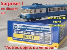 PROMO REE MODELES MB-232S DCC Sound X2853 X2800 TOULOUSE EpIV-V SNCF HO #70s