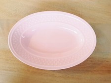 Petit Plat Ravier Rose Geneviève Lethu Grain de Riz