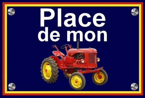 Plaque place mon - ", massey