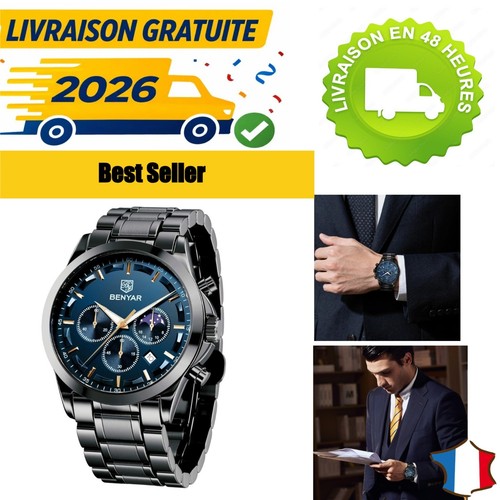 Montre homme benyar - homme,