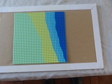 Lego :  plaque de base "paradisia " ,plage, Belville