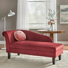 Burgundy Finish Upholstered
