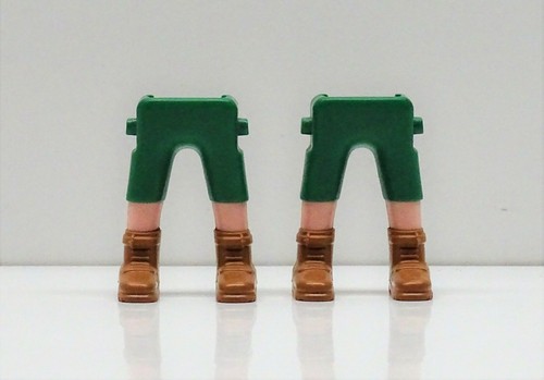 Jambes court pantalon vert - 2,