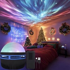 Led  lampe de projection d’aurores boréales ,télécommande usb ,decoration enfant