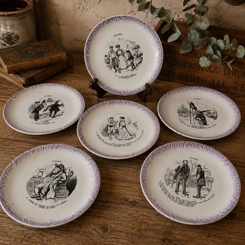 Assiettes parlantes digoin - 6,