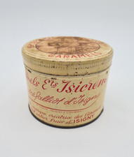 Ancienne Boîte métal bonbon Caramels d'Isigny  Déco Rétro Vintage - A53