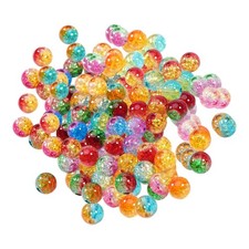 200x perles de verre craquelées perle de chalumeau craquelée bricolage