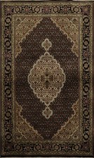 Ornemental Main Tapis Oriental 4x6 Avec Intriqué Modèles Classique Laine Tapis
