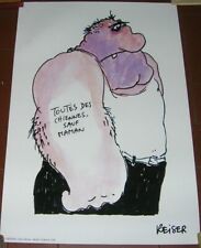 AFFICHE REISER TOUTES DES CHIENNES SAUF MAMAN  40 X 60 CM BON ETAT