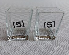 2 verres à whisky Label 5