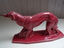 Chien lévrier céramique