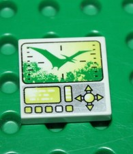 Lego Dino White Tile 2x2 ref