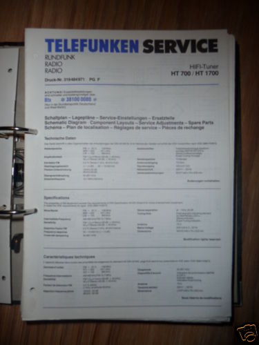 Service manuelle telefunken - manuelle,