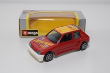 B86 1:43 BBURAGO BURAGO 4002 PEUGEOT 205 TURBO 16 RALLY RED MIB