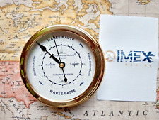 Horloge des marées laiton Imex marine Les ateliers de Neptune neuve diam. 14,5cm