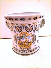 MOUSTIERS Cache pot/Rafraichissoir décor Olérys