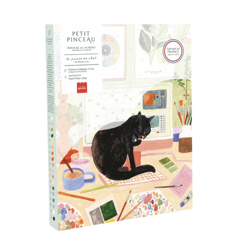 Pause chat peinture au - du,