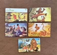LOT DE 5 TELECARTES CINEMA DESSIN ANIME LIVRE JUNGLE  WALT DISNEY