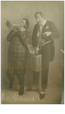 spectacle . n°42708 . cirque. the gerard s .clown.carte photo