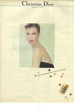 PUBLICITE ADVERTISING  1982  DIOR collection maquillage cosmétiques