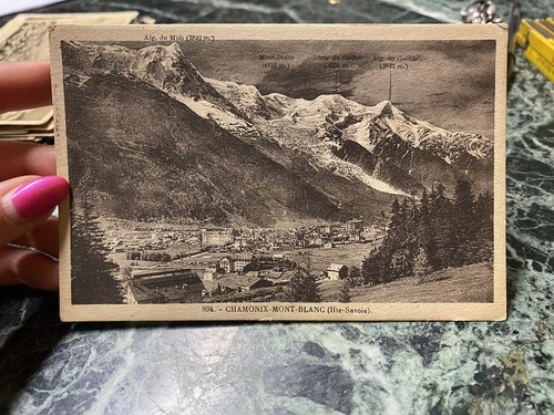 Carte postale chamonix mont - carte,