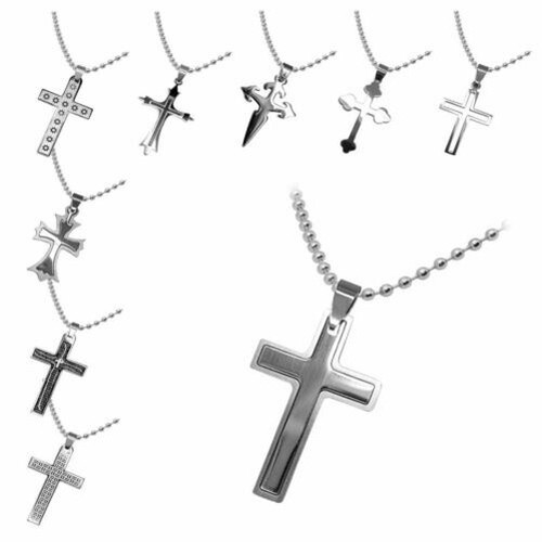 Inox chaine boules collier - inox,