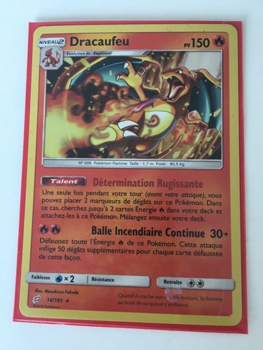 Carte pokemon dracaufeu - pokemon,