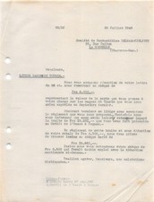1945 - SOCIETE DE COMBUSTIBLES DELMAS VIELJEUX A LA ROCHELLE