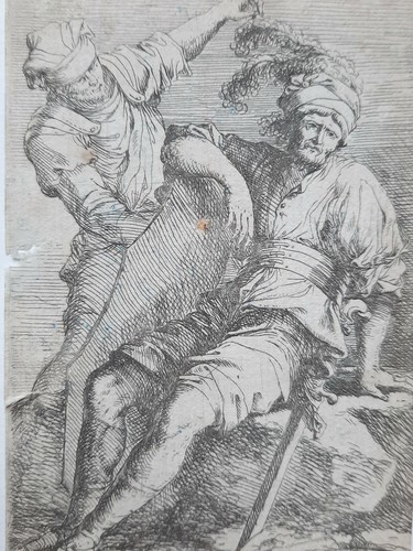 Deux soldats salvator rosa - soldats,