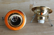 SPOT lampe encastrable encastré doré ROND ampoule petit culot PLAFOND orientable