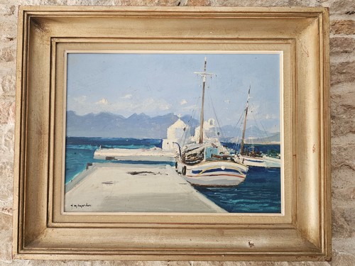 Tableau huile sur - sur, carton
