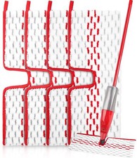 4 Pièces 2 en 1 Réutilisable Tampons Microfibre pour Vileda 1-2 Spraymax Mop ...