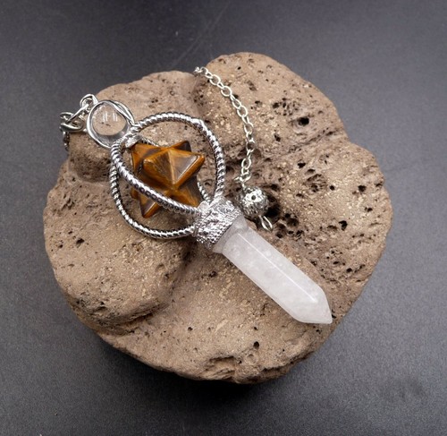 Pendule merkaba cristal - pendule, en