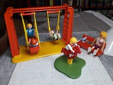 PLAYMOBIL Vintage Playground - Belle aire de jeux, avec maman et quatre enfants 