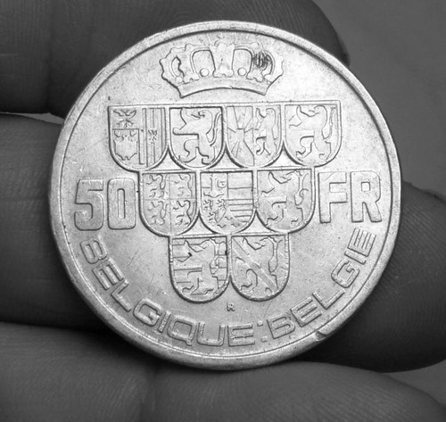 Piece monnaie belgique fr - monnaie, 50