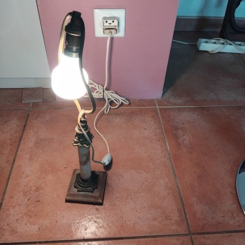 Ancienne lampe table métal - ancienne,