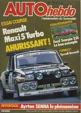 AUTO HEBDO n°475 13/06/1985