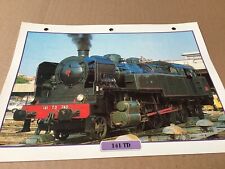 010 loco 141TD 1931 Fiche collection ATLAS trains de légende carte chemin de fer