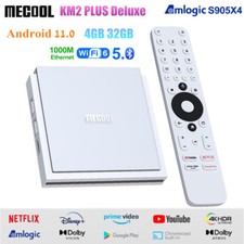 MECOOL KM2 PLUS Deluxe Android Smart TV Box 4G 32G S905X4 WiFi6 1000M 4K HDR Box