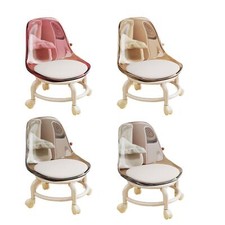 Tabouret bas à roulettes avec